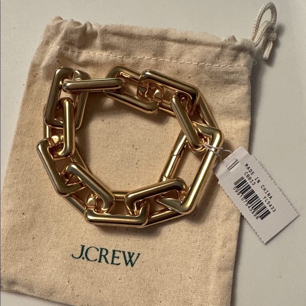 J.Crew Oversized square-link bracelet CB813 - Picture 2 of 4